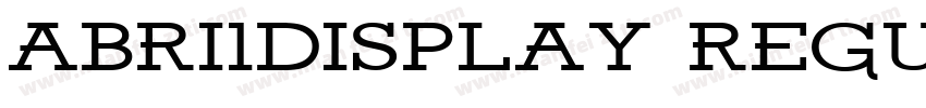 Abri1Display regular字体转换